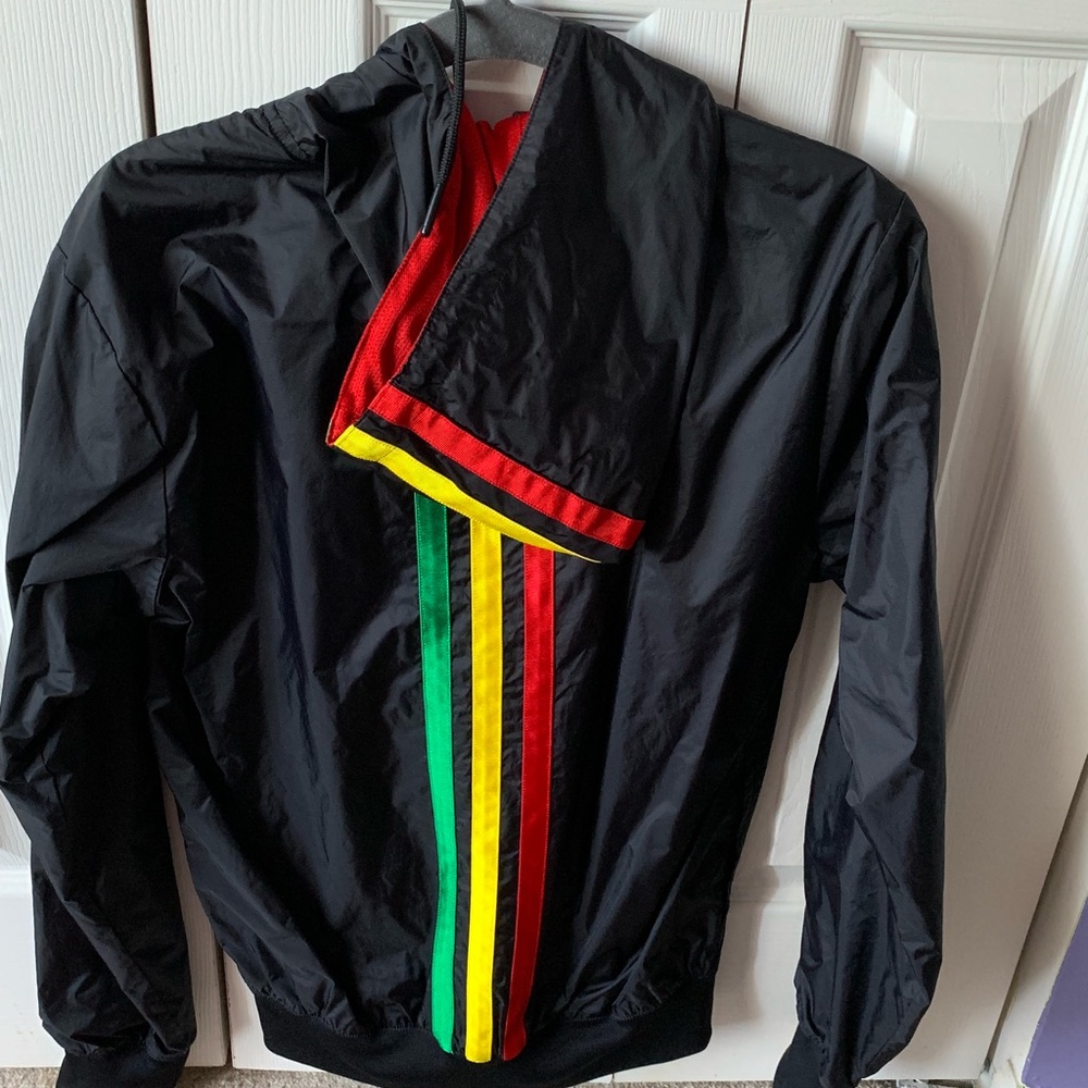 Vintage Adidas rasta jacket